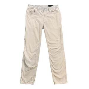G/Fore Pants Mens 32 Light Grey Straight Leg 5 Pocket Corduroy Travel Golf